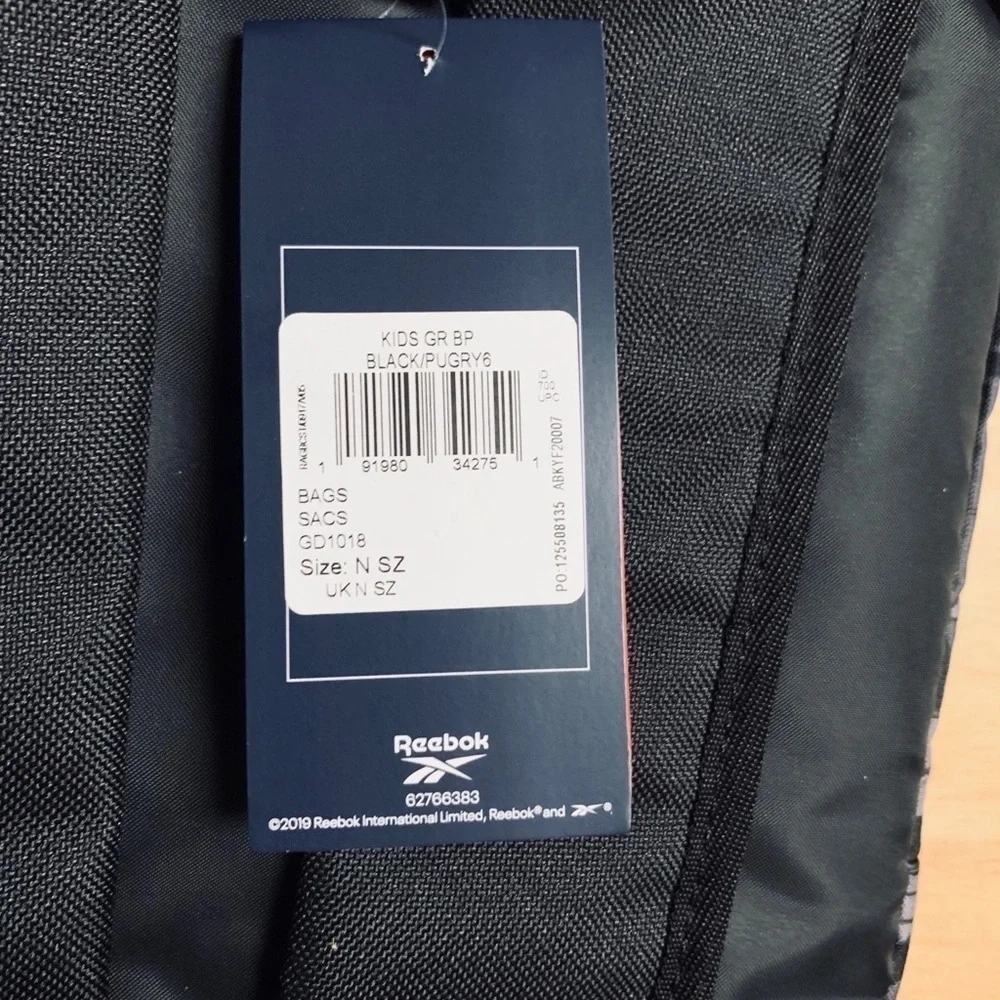 Reebok kid GRAPHIC BACKPACK (black/grey)